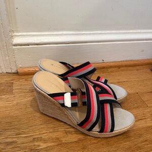 Tommy Hilfiger striped wedges